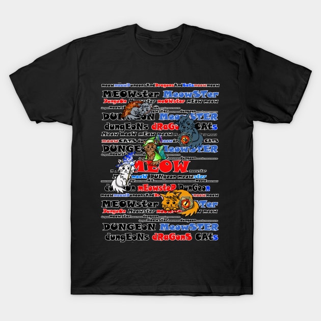 Dungeons and cats sale t shirt